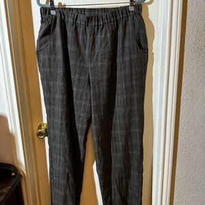 Sag Harbor Gray Plaid Pants 18W